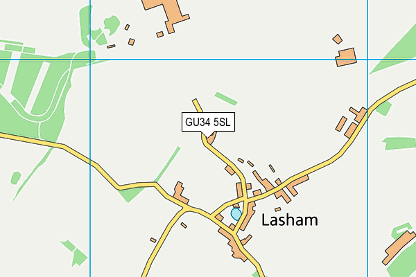 GU34 5SL map - OS VectorMap District (Ordnance Survey)