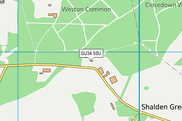 GU34 5SU map - OS VectorMap District (Ordnance Survey)