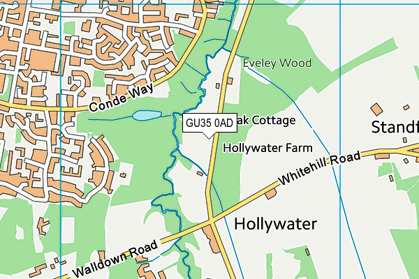 GU35 0AD map - OS VectorMap District (Ordnance Survey)