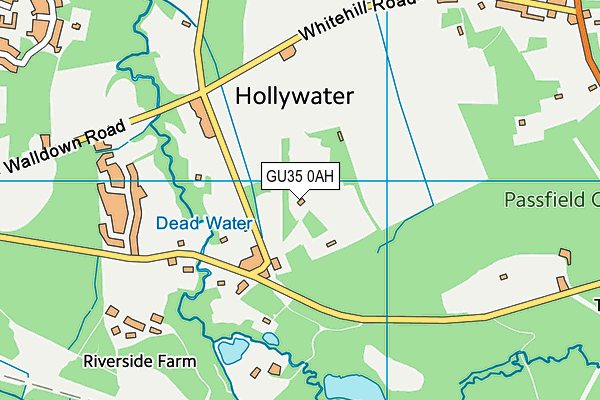 GU35 0AH map - OS VectorMap District (Ordnance Survey)