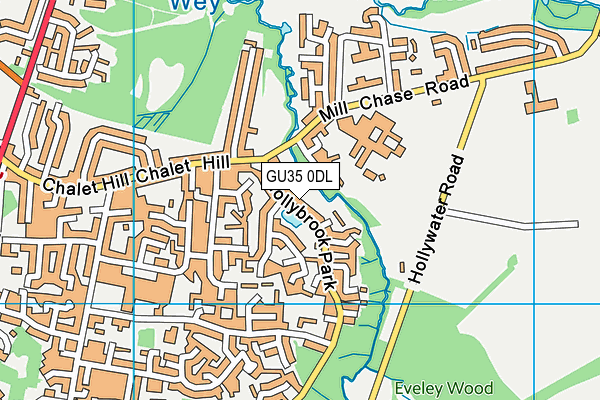 GU35 0DL map - OS VectorMap District (Ordnance Survey)