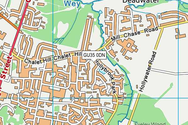 GU35 0DN map - OS VectorMap District (Ordnance Survey)