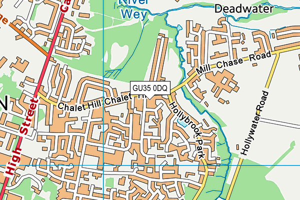 GU35 0DQ map - OS VectorMap District (Ordnance Survey)