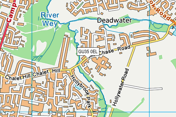 GU35 0EL map - OS VectorMap District (Ordnance Survey)