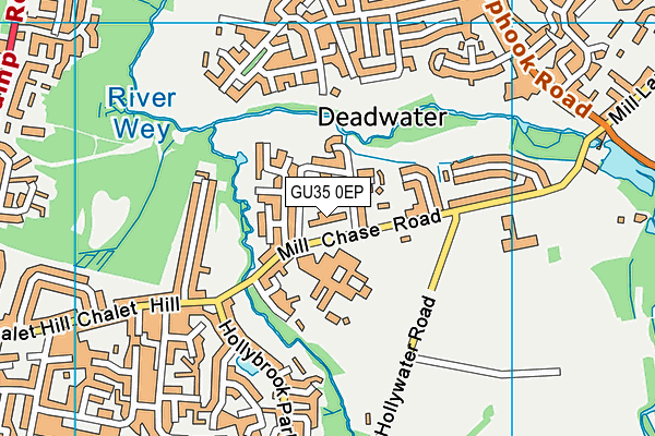 GU35 0EP map - OS VectorMap District (Ordnance Survey)