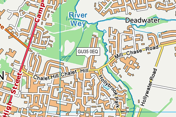 GU35 0EQ map - OS VectorMap District (Ordnance Survey)