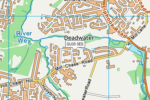 GU35 0ES map - OS VectorMap District (Ordnance Survey)