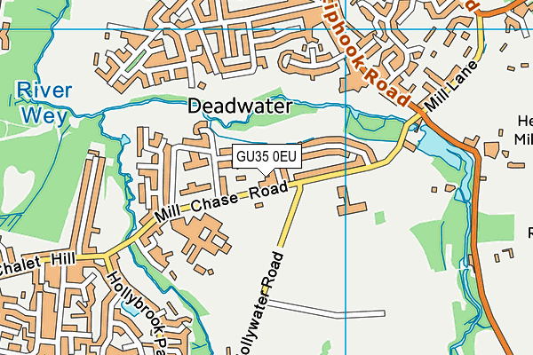 GU35 0EU map - OS VectorMap District (Ordnance Survey)