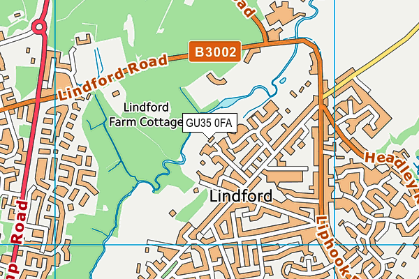 GU35 0FA map - OS VectorMap District (Ordnance Survey)