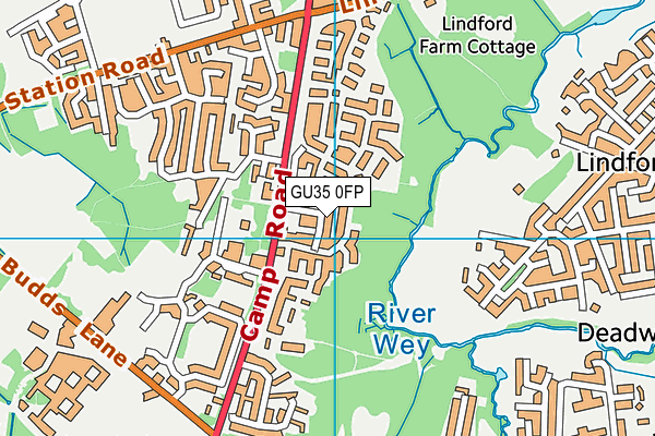 GU35 0FP map - OS VectorMap District (Ordnance Survey)