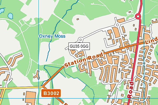 GU35 0GG map - OS VectorMap District (Ordnance Survey)