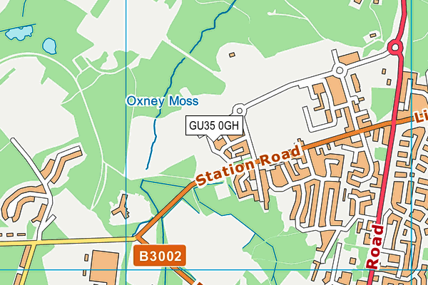 GU35 0GH map - OS VectorMap District (Ordnance Survey)