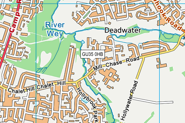 GU35 0HB map - OS VectorMap District (Ordnance Survey)