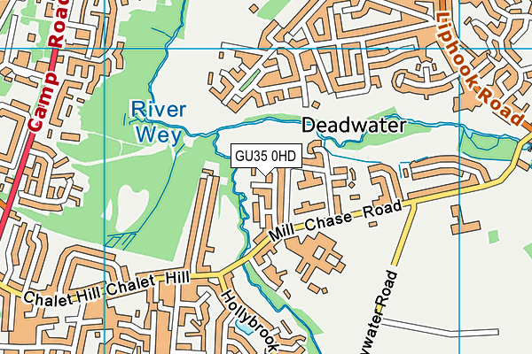 GU35 0HD map - OS VectorMap District (Ordnance Survey)