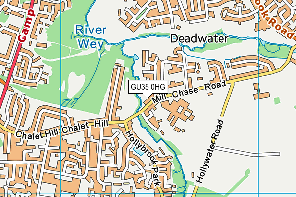 GU35 0HG map - OS VectorMap District (Ordnance Survey)