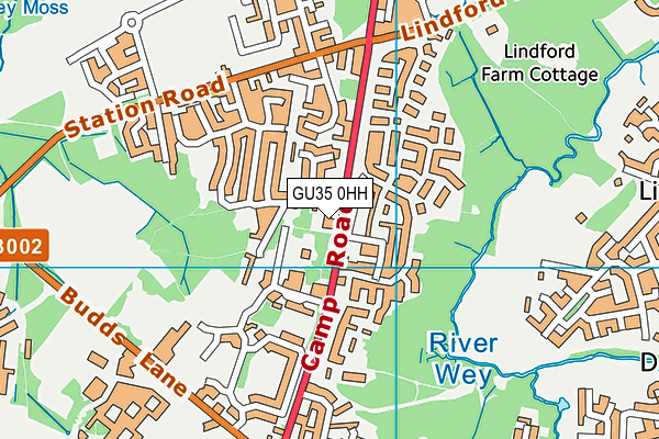 GU35 0HH map - OS VectorMap District (Ordnance Survey)