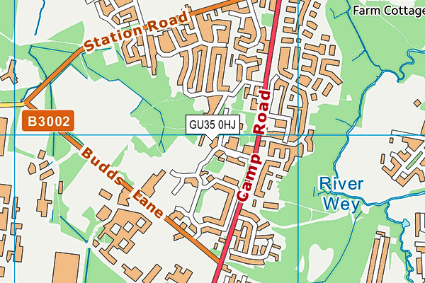 Bordon Garrison Barracks (Closed) map (GU35 0HJ) - OS VectorMap District (Ordnance Survey)