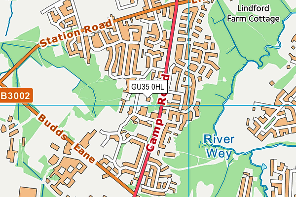 GU35 0HL map - OS VectorMap District (Ordnance Survey)