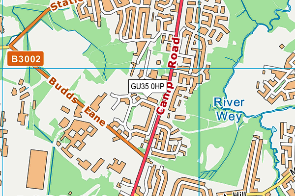 GU35 0HP map - OS VectorMap District (Ordnance Survey)