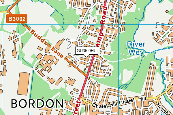 GU35 0HU map - OS VectorMap District (Ordnance Survey)