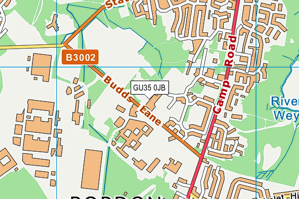 Oakmoor School map (GU35 0JB) - OS VectorMap District (Ordnance Survey)