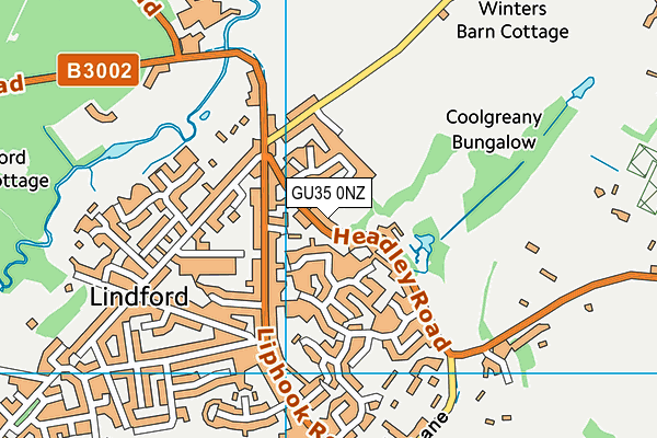 GU35 0NZ map - OS VectorMap District (Ordnance Survey)
