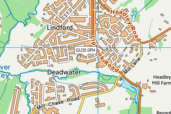 GU35 0PH map - OS VectorMap District (Ordnance Survey)