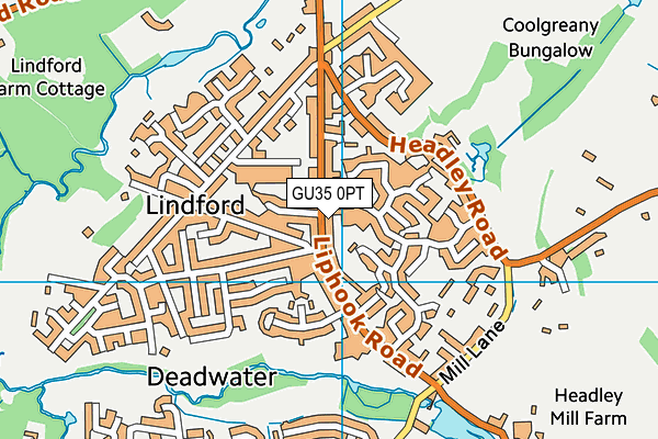 GU35 0PT map - OS VectorMap District (Ordnance Survey)