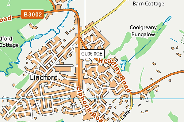 GU35 0QE map - OS VectorMap District (Ordnance Survey)