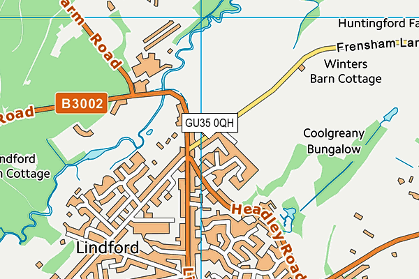 GU35 0QH map - OS VectorMap District (Ordnance Survey)