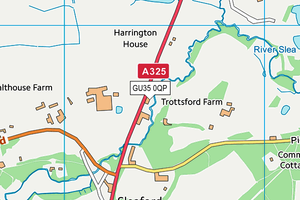 GU35 0QP map - OS VectorMap District (Ordnance Survey)