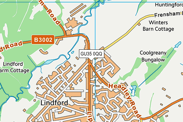 GU35 0QQ map - OS VectorMap District (Ordnance Survey)