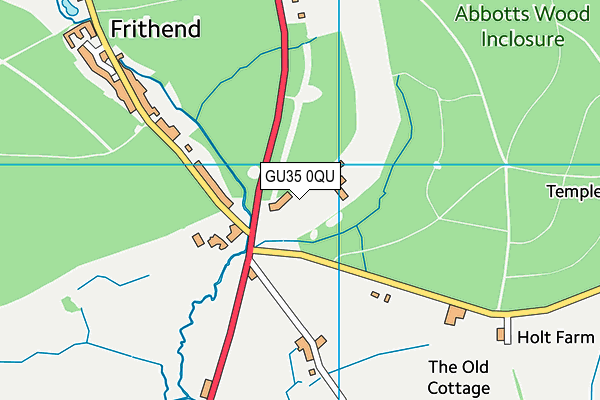 GU35 0QU map - OS VectorMap District (Ordnance Survey)