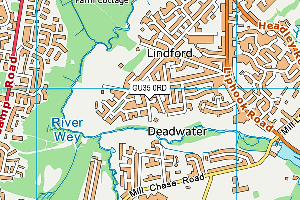 GU35 0RD map - OS VectorMap District (Ordnance Survey)