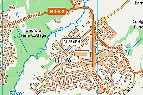 GU35 0RN map - OS VectorMap District (Ordnance Survey)