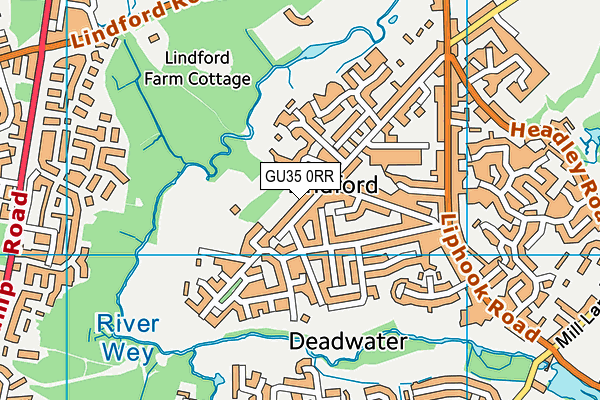 GU35 0RR map - OS VectorMap District (Ordnance Survey)