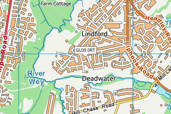 GU35 0RT map - OS VectorMap District (Ordnance Survey)