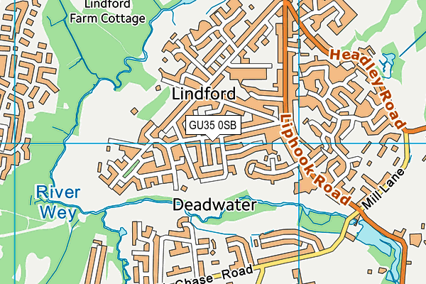 GU35 0SB map - OS VectorMap District (Ordnance Survey)