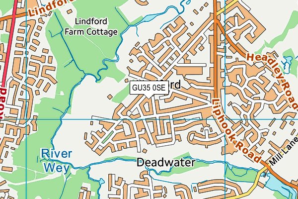 GU35 0SE map - OS VectorMap District (Ordnance Survey)