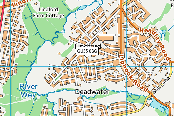 GU35 0SG map - OS VectorMap District (Ordnance Survey)