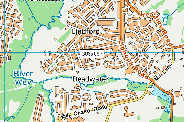 GU35 0SP map - OS VectorMap District (Ordnance Survey)