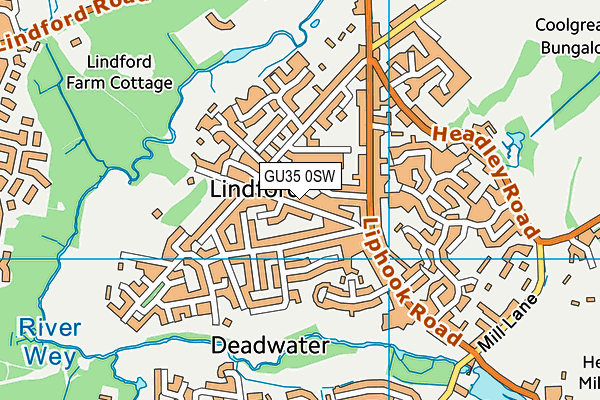 GU35 0SW map - OS VectorMap District (Ordnance Survey)