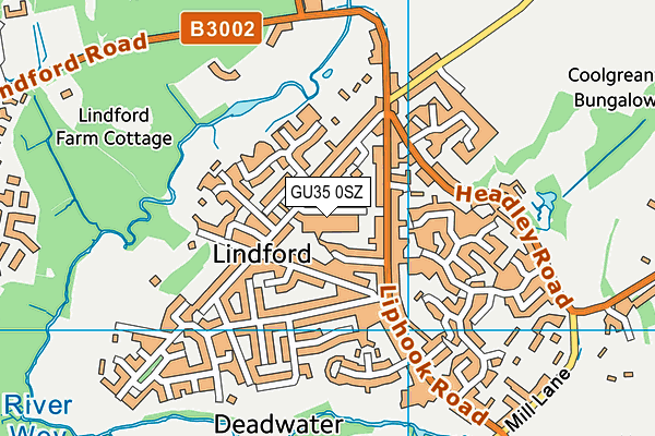 GU35 0SZ map - OS VectorMap District (Ordnance Survey)