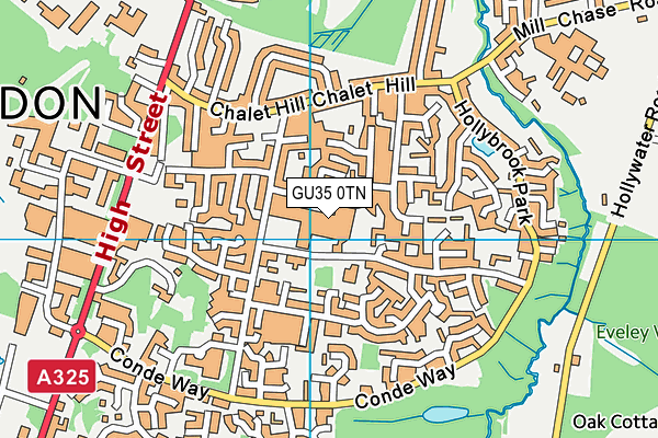 Anytime Fitness (Bordon) map (GU35 0TN) - OS VectorMap District (Ordnance Survey)