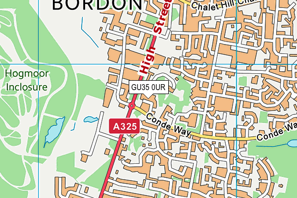 GU35 0UR map - OS VectorMap District (Ordnance Survey)