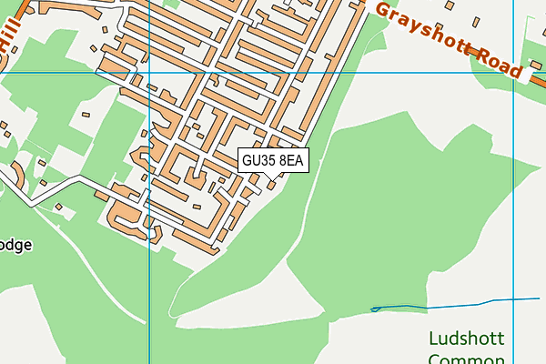GU35 8EA map - OS VectorMap District (Ordnance Survey)