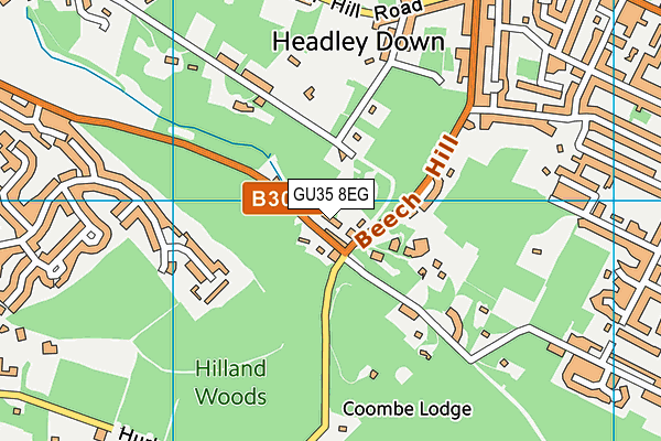 GU35 8EG map - OS VectorMap District (Ordnance Survey)