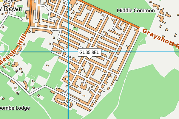 GU35 8EU map - OS VectorMap District (Ordnance Survey)