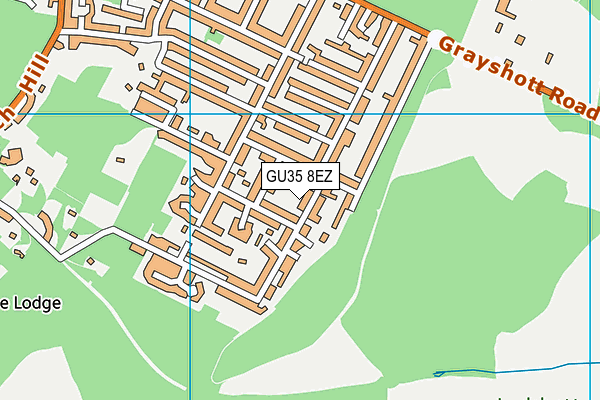 GU35 8EZ map - OS VectorMap District (Ordnance Survey)