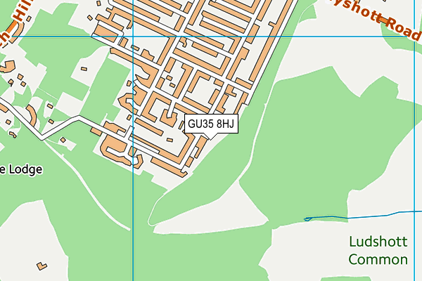 GU35 8HJ map - OS VectorMap District (Ordnance Survey)